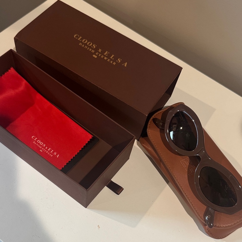 ELSA Brown Sunglasses with Dark Lenses